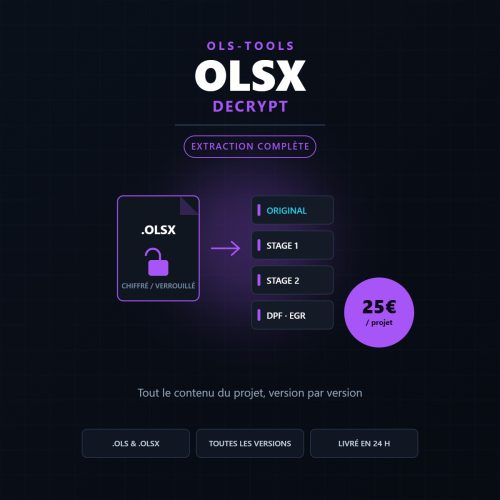OLSX Decrypt — extraction complète d'un projet WinOLS chiffré ou verrouillé